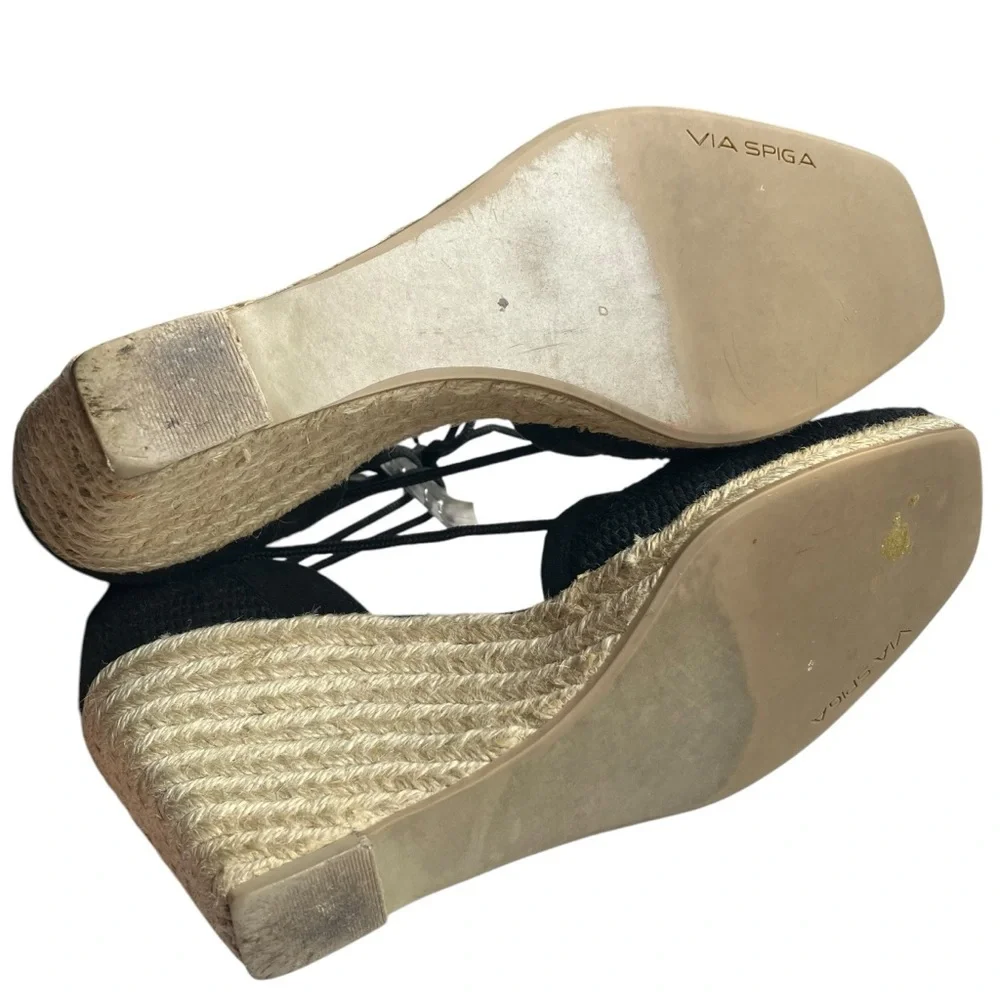 Vintage Via Spiga‎ Wrap Around Wedge Espadrille 8